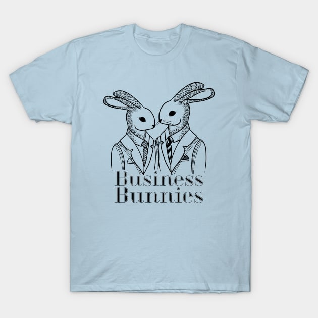 Business Bunnies T-Shirt by salatkopf